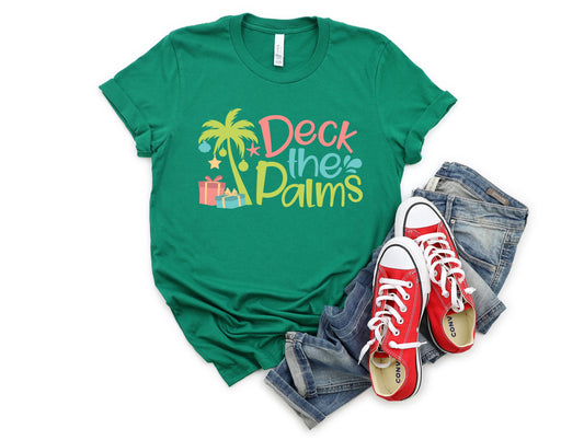 Wholesale Deck the Palms Graphic Tee - Black Tee