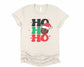 Wholesale Disco Ho Ho Ho Graphic Tee - Heather Sand