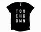 Wholesale Distressed touchdown Graphic Tee - Black Sweatshirt