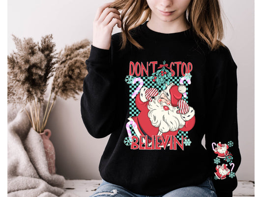 Wholesale Don't Stop Believin - Black Sweatshirt