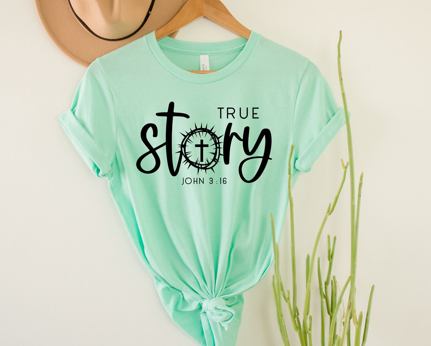 Wholesale Easter True Story Graphic Tee - White