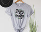 Wholesale Enjoy the Little Things Graphic Tee - Heather Green