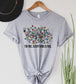 Wholesale Everything is Fine Christmas Graphic Tee - White