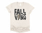 Wholesale Fall Glitter Vibes Graphic Tee - Black