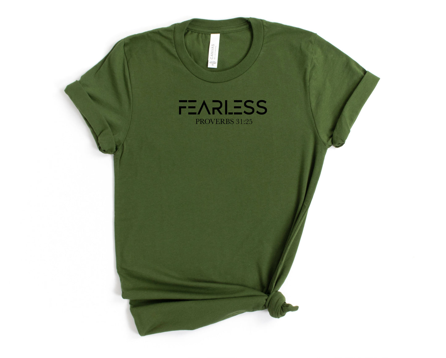 Wholesale Fearless Graphic Tee - Olive