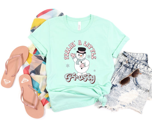 Wholesale Feelin Frosty Graphic Tee - Mint Tee