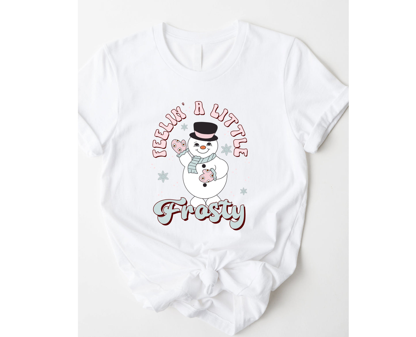 Wholesale Feelin Frosty Graphic Tee - White Sweatshirt