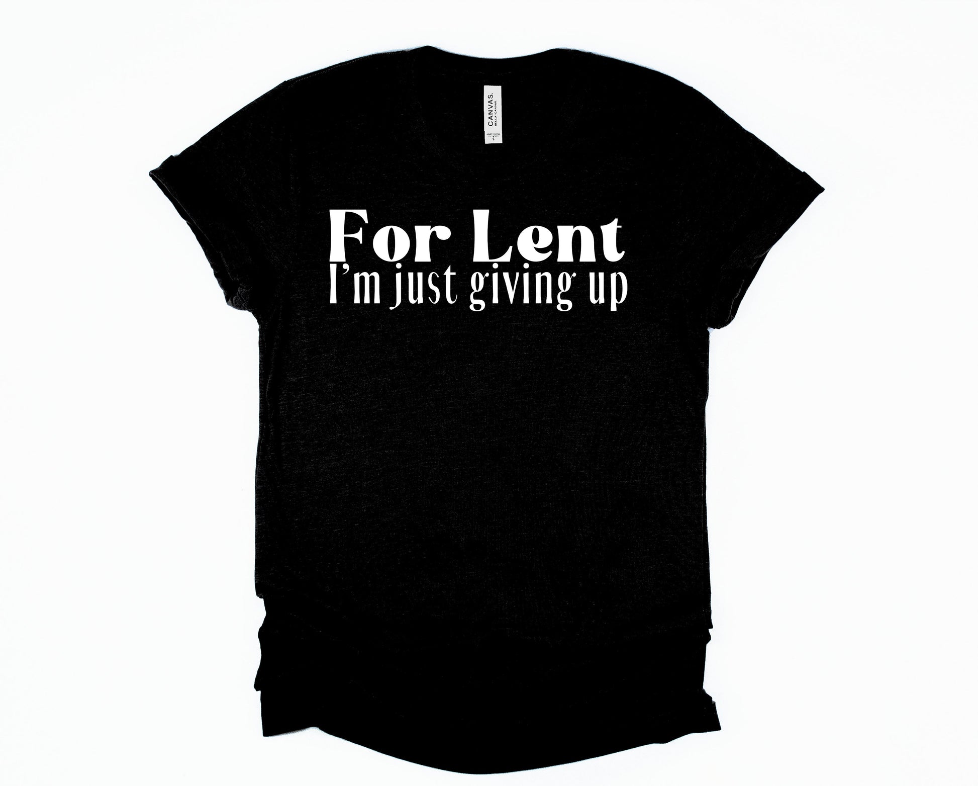 Wholesale For lent Graphic Tee - Black