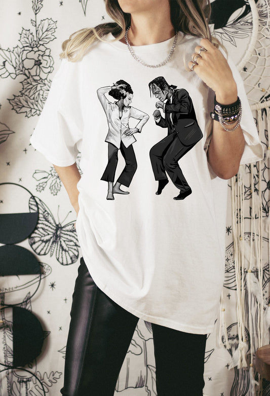 Wholesale Franken Dance Graphic Tee - Charcoal Tee