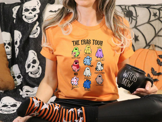 Wholesale Ghost Tour Graphic Tee - Burnt Orange