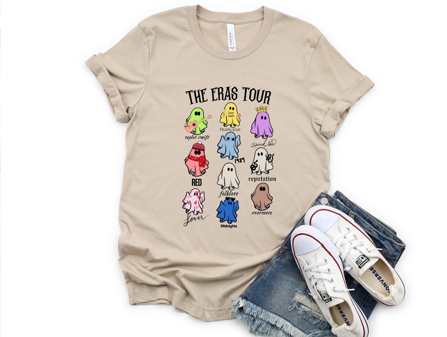 Wholesale Ghost Tour Graphic Tee - Tan