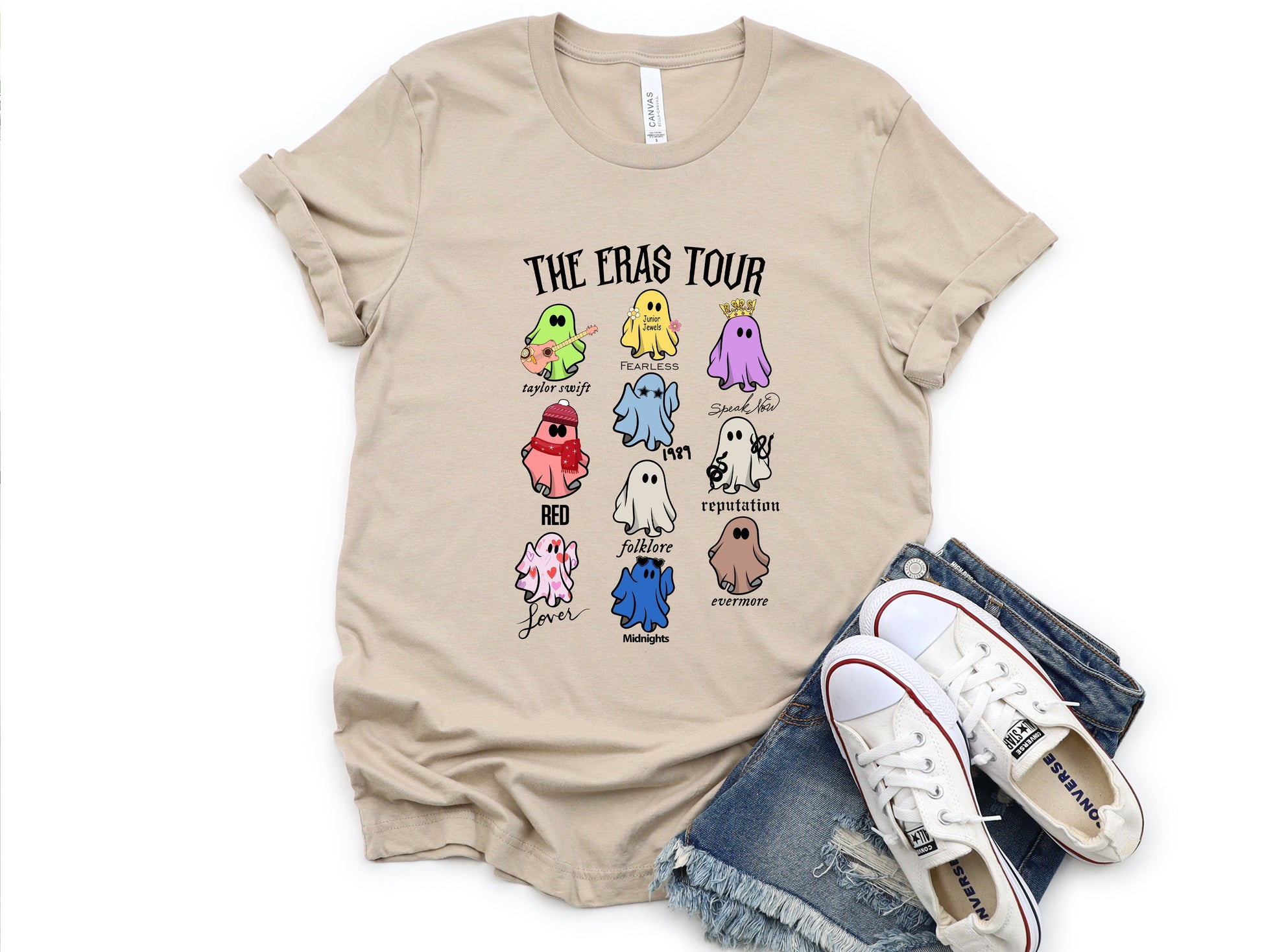 Wholesale Ghost Tour Graphic Tee - Tan