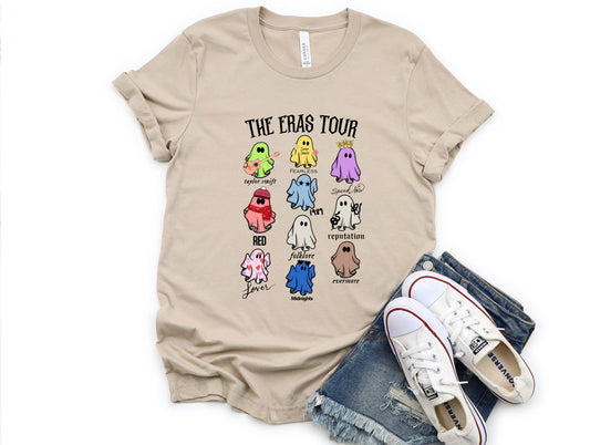 Wholesale Ghost Tour Graphic Tee - Tan