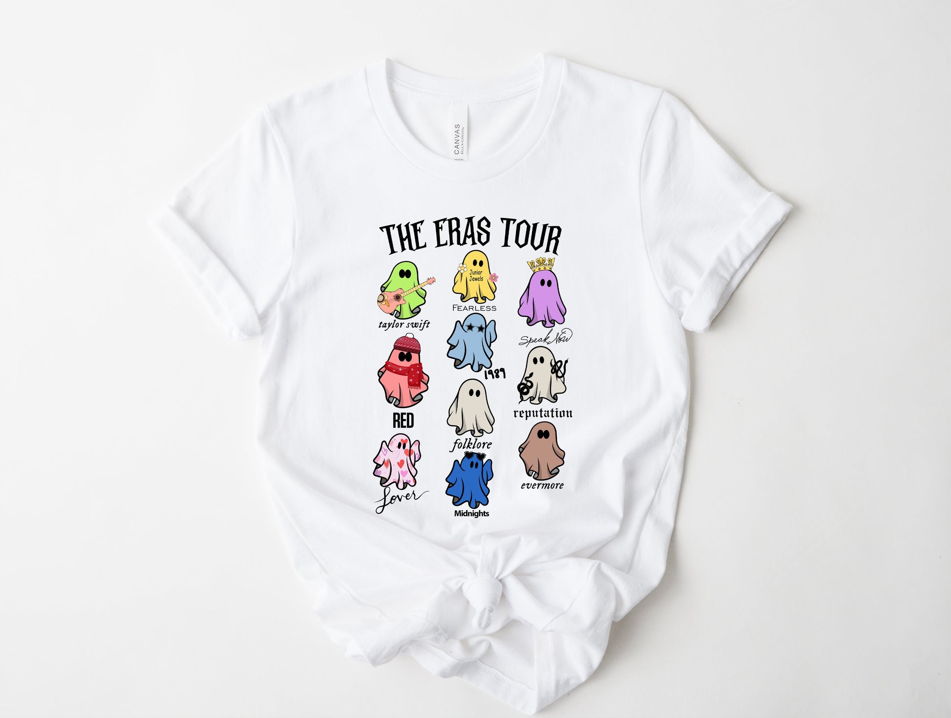 Wholesale Ghost Tour Graphic Tee - White