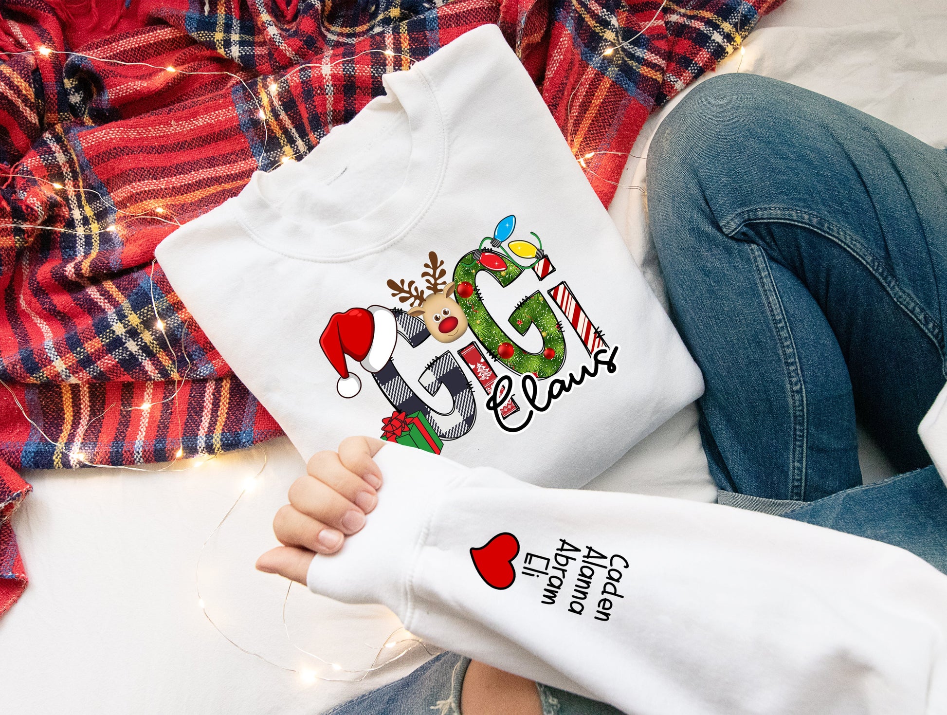 Wholesale Custom Claus Designs - Grey Sweatshirt