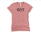 Wholesale Give Graphic Tee - Heather Grey