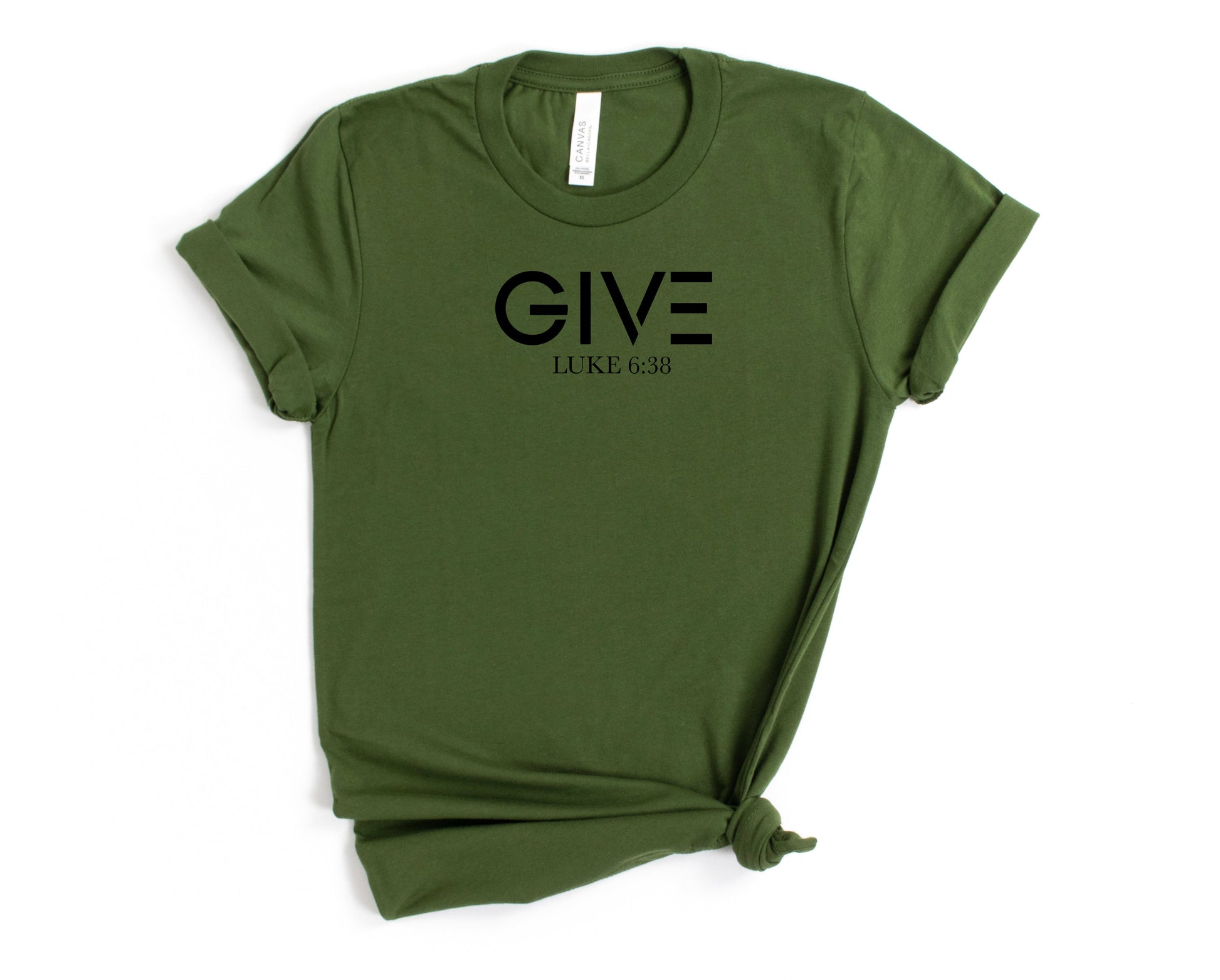 Wholesale Give Graphic Tee - Olive