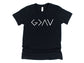 Wholesale God is Greater Graphic Tee - Black