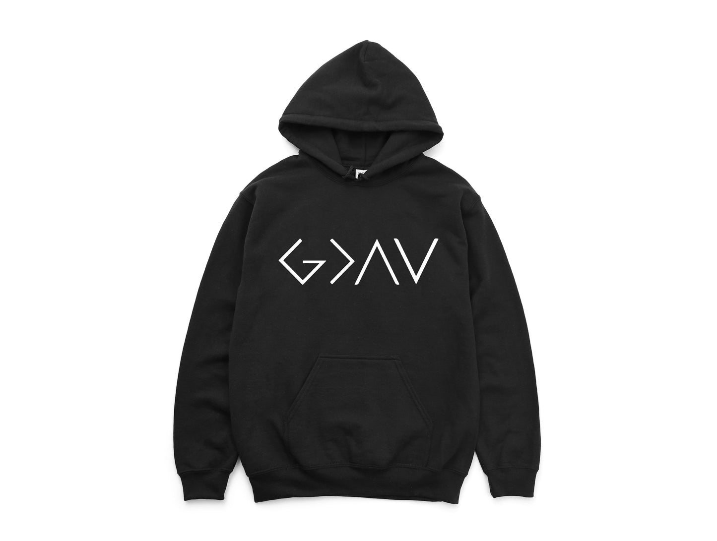 Wholesale God is Greater Graphic Tee - Black