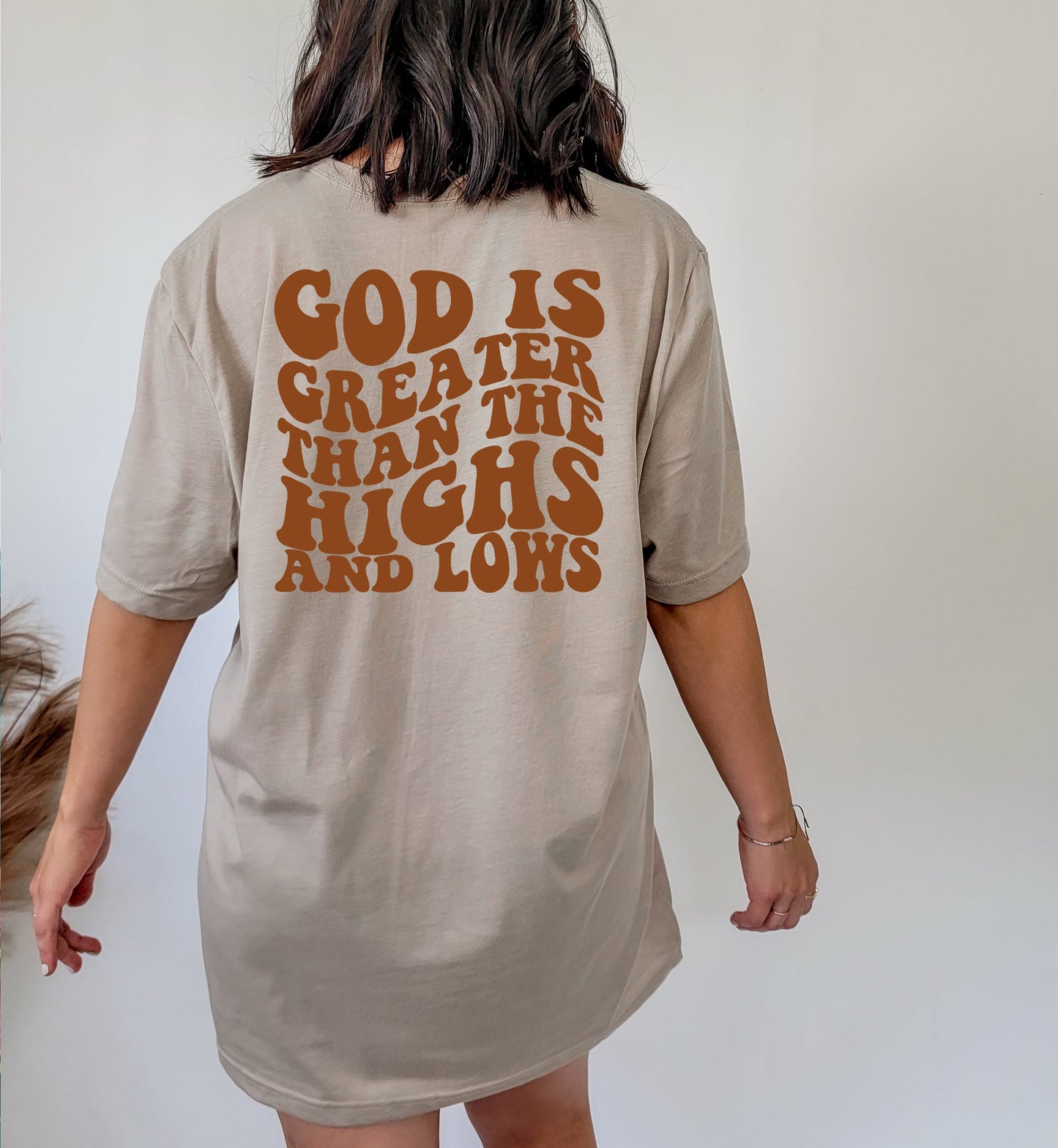 Wholesale God Is Graphic Tee - White Sweatshirt