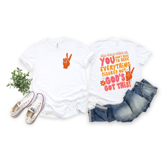 Wholesale God's Got This Front & Back Graphic Tee - Pink