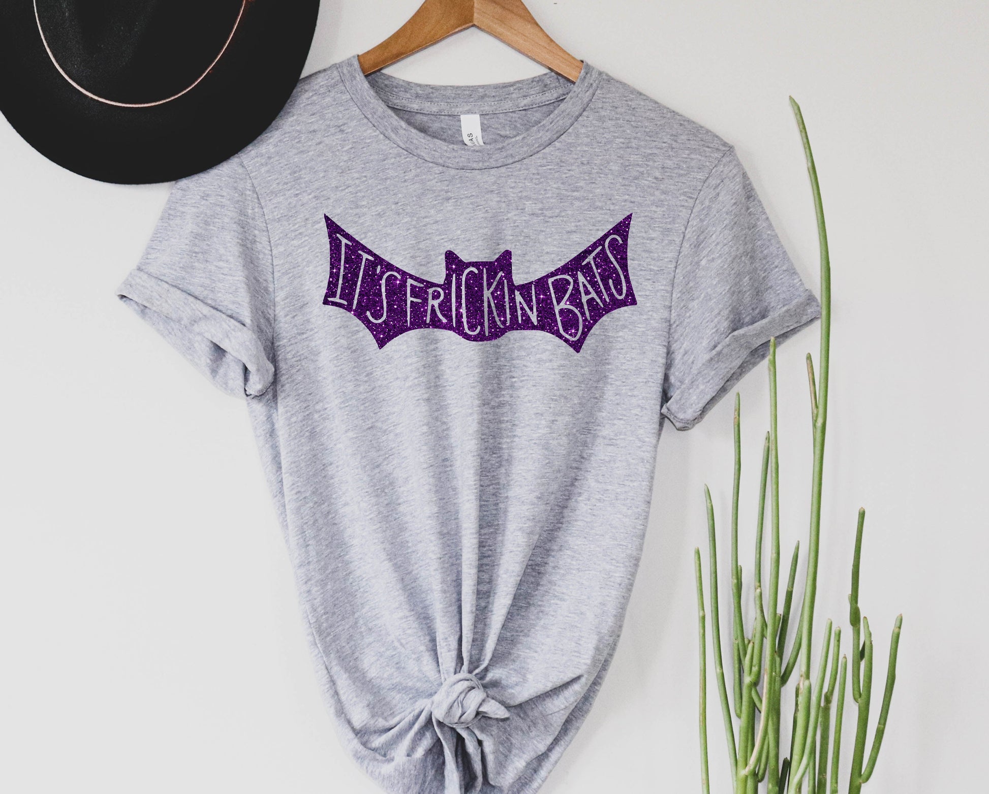 Wholesale It's Frickin Bats Graphic Tee - Grey