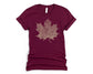 Wholesale Gold maple Graphic Tee - Maroon