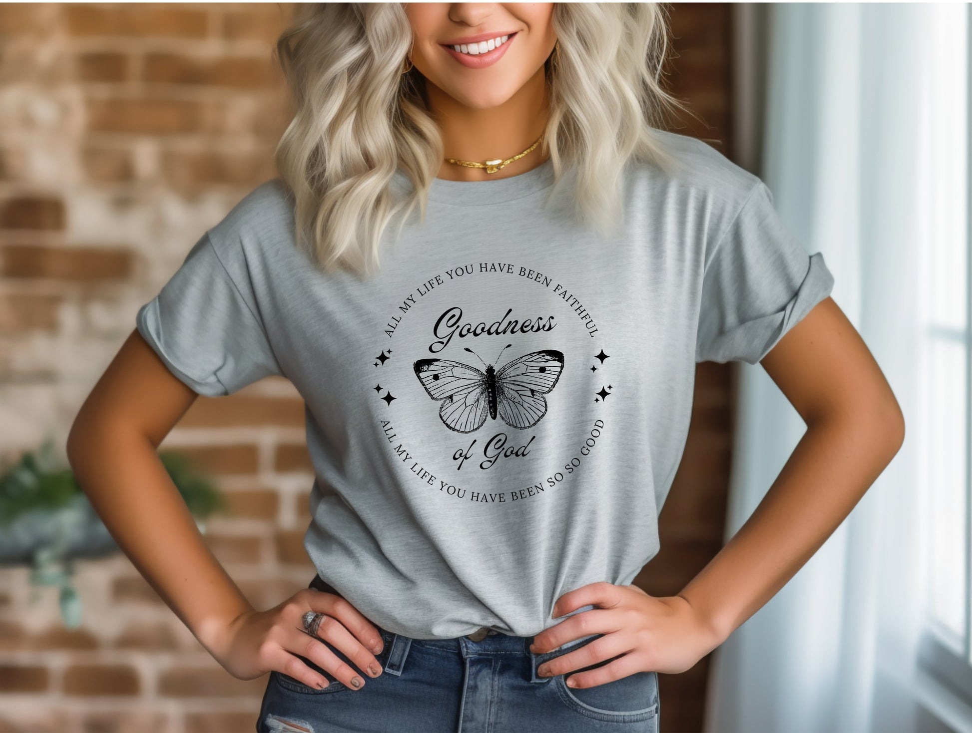 Wholesale Goodness of God Graphic Tee - Fuschia Sweatshirt