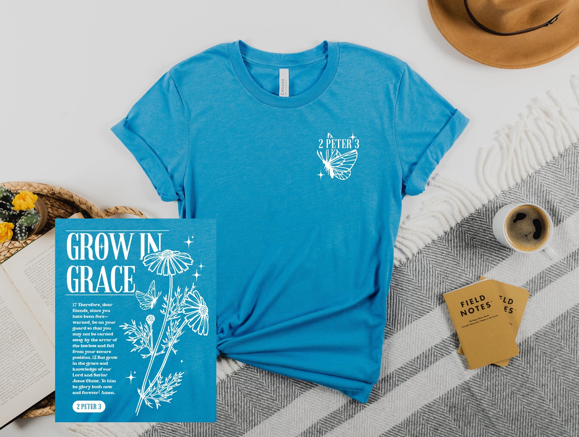 Wholesale Grow in Grace Graphic Tee - Black