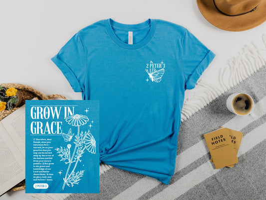 Wholesale Grow in Grace Graphic Tee - Black