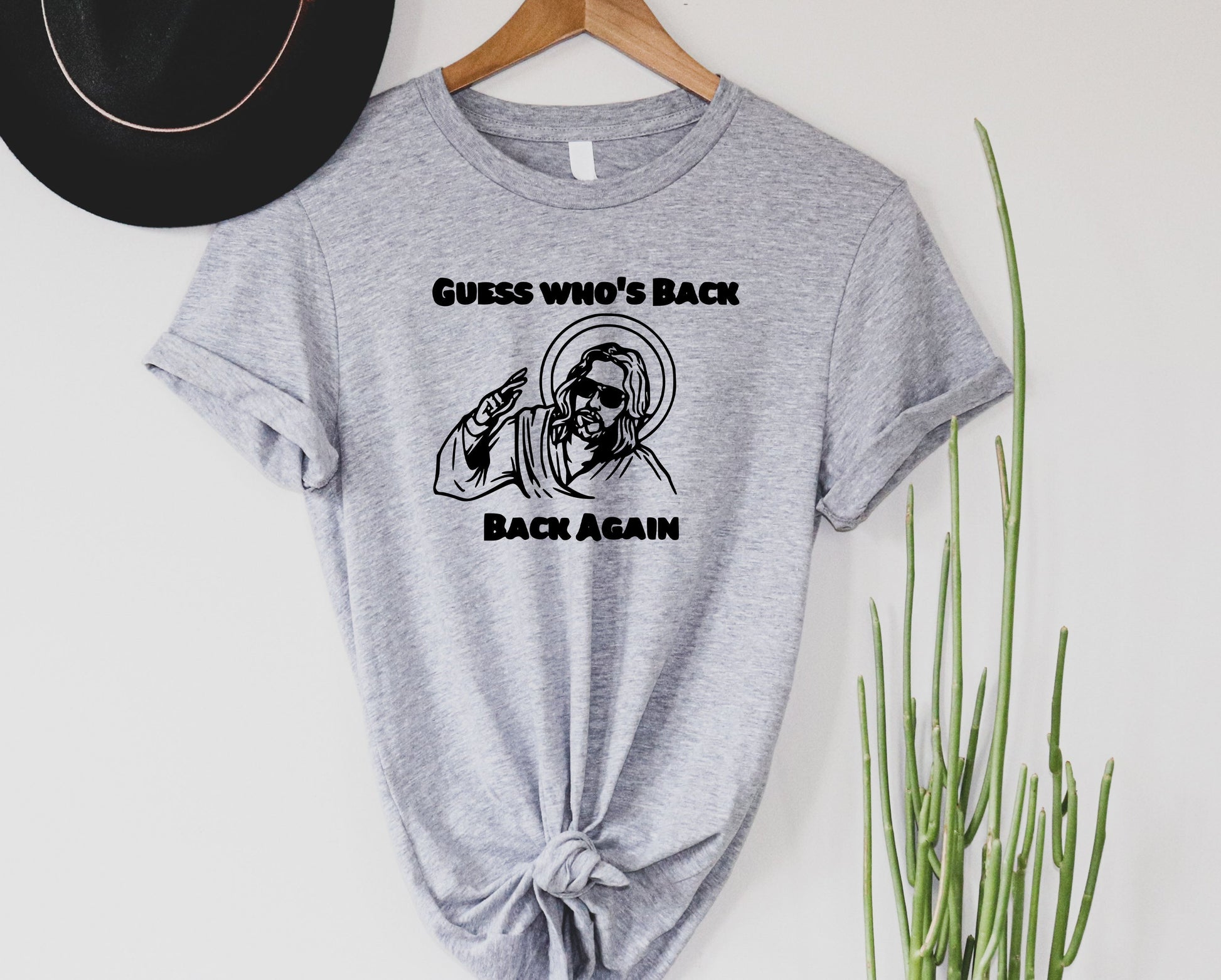 Wholesale Guess Who's Back Graphic Tee - Grey