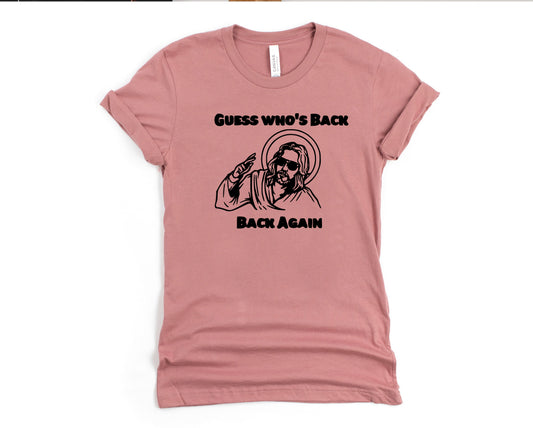 Wholesale Guess Who's Back Graphic Tee - Mauve