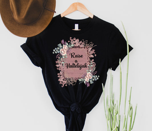 Wholesale Raise a Hallelujah Graphic Tee - Black