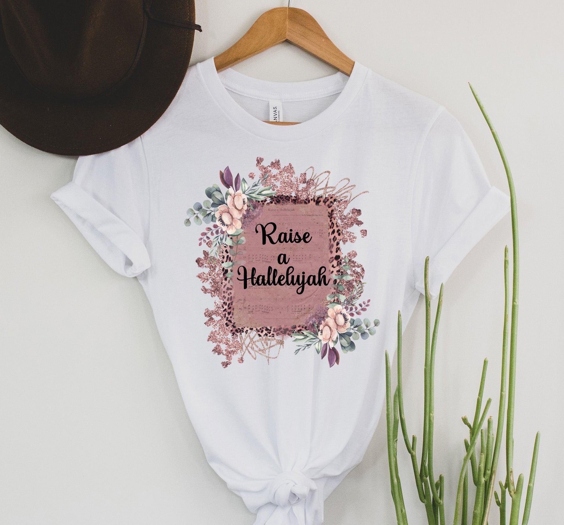 Wholesale Raise a Hallelujah Graphic Tee - Black