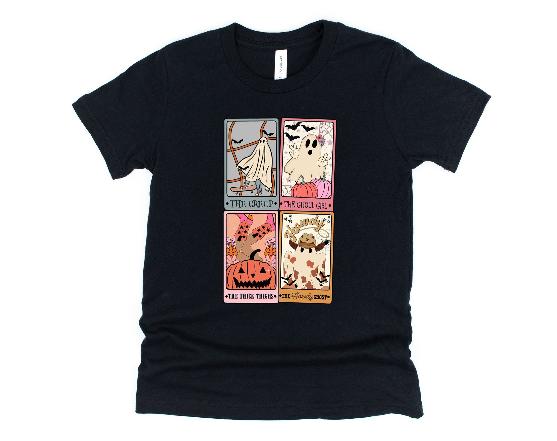 Wholesale Halloween Tarot Cards Graphic Tee - Burnt Orange