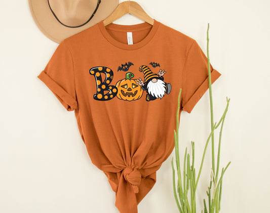 Wholesale Halloween Gnome Graphic Tee - Heather Sand