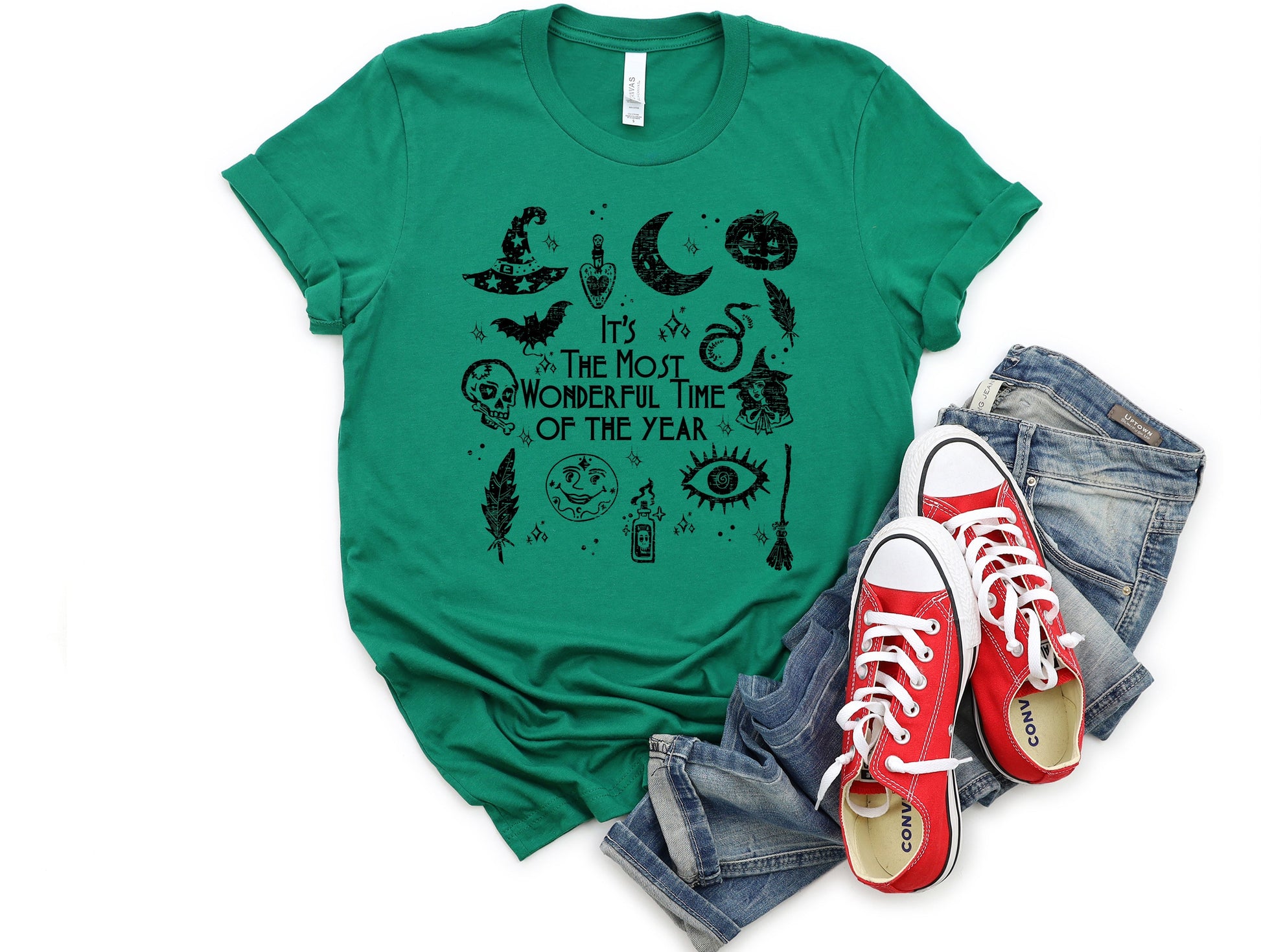 Wholesale Halloween Most Wonderful Graphic Tee - Burnt Orange