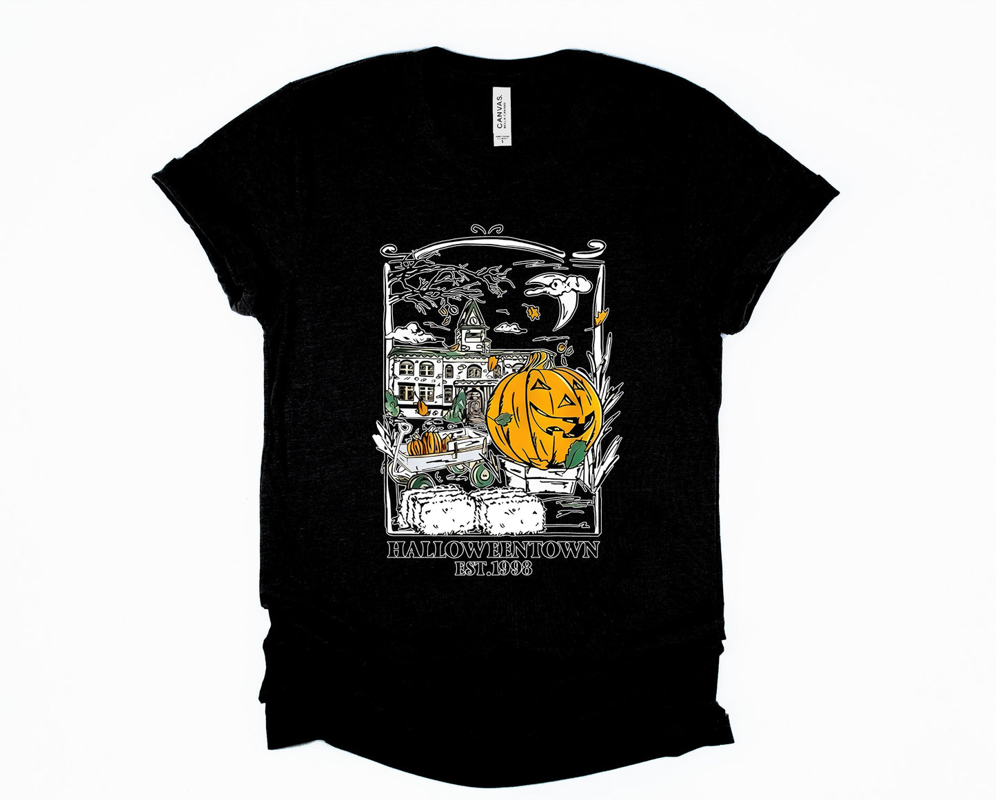 Wholesale Halloweentown Graphic Tee - Black Sweatshirt