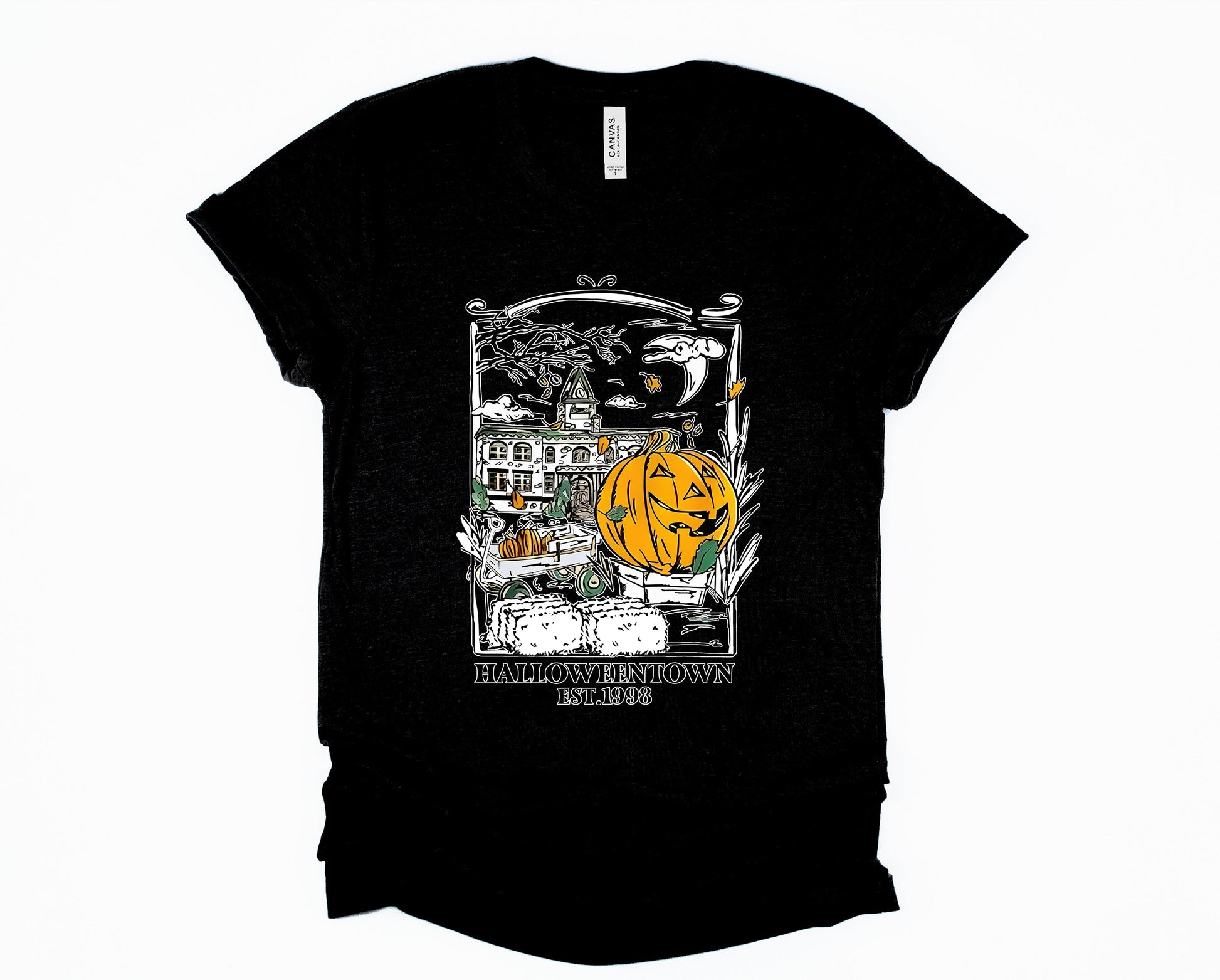 Wholesale Halloweentown Graphic Tee - Black Sweatshirt