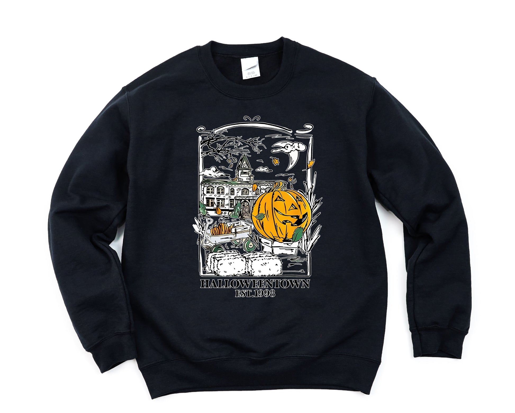Wholesale Halloweentown Graphic Tee - White Sweatshirt