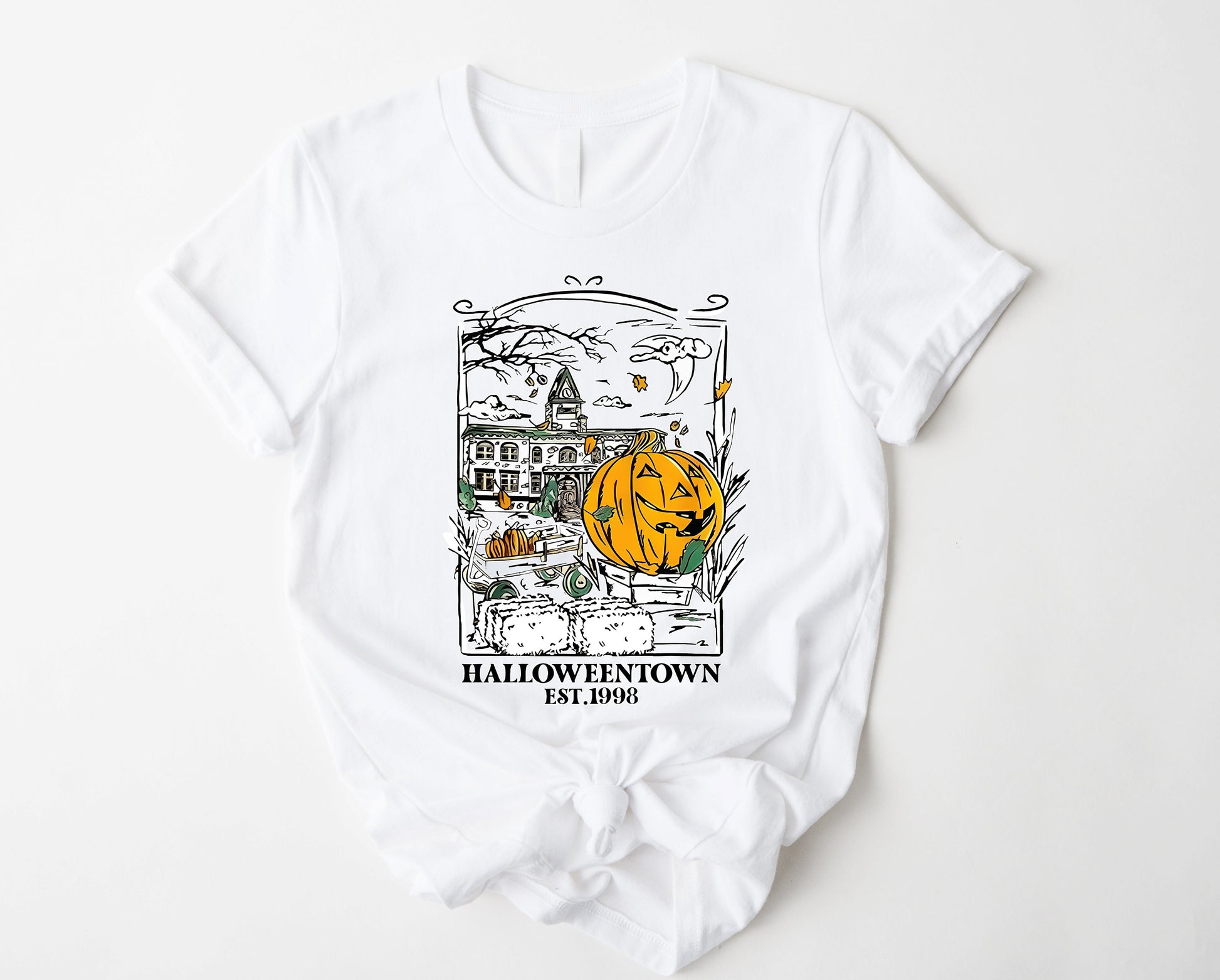 Wholesale Halloweentown Graphic Tee - Heather Sand