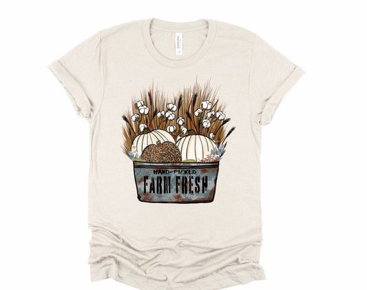 Wholesale Hand Picked Graphic Tee - Heather Sand