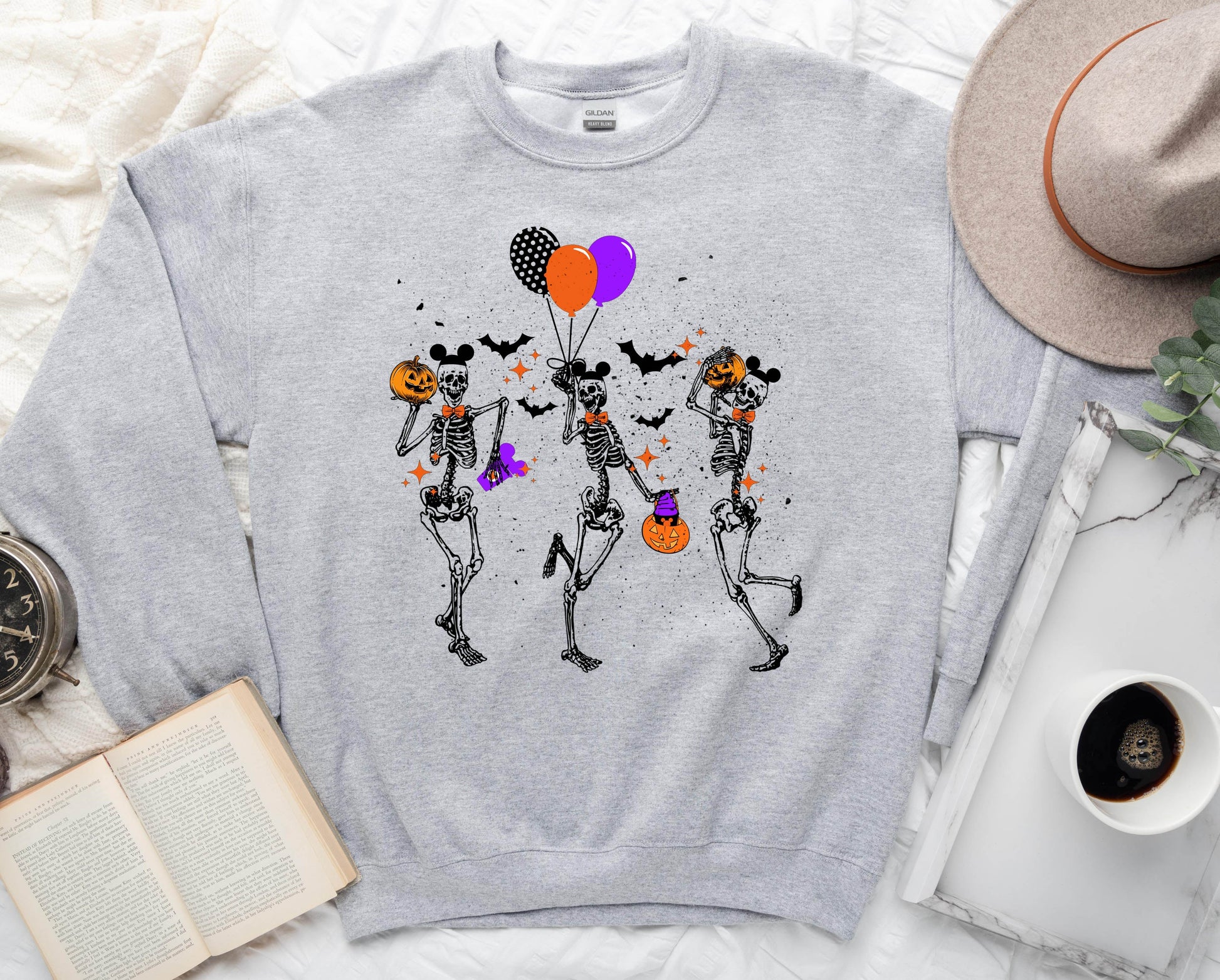 Wholesale Happy Skeletons Graphic Tee - Sand