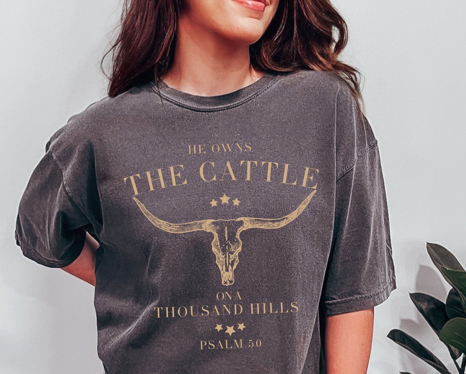 Wholesale He Owns the Cattle Graphic Tee - CC Pepper