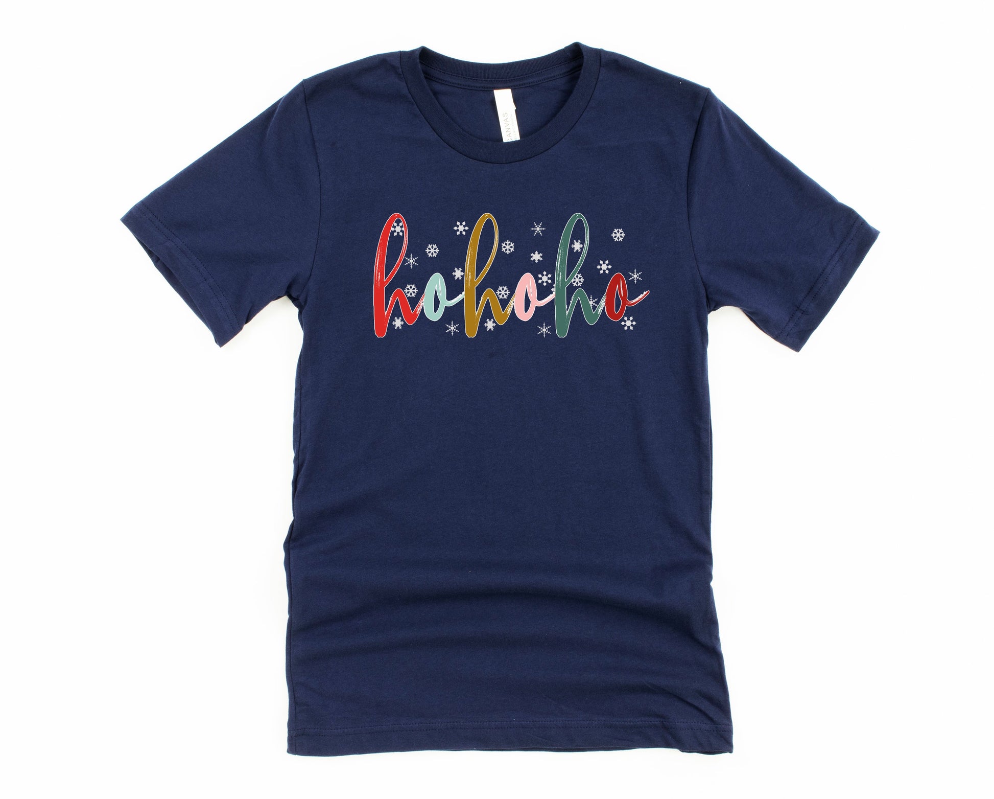 Wholesale Snowy Ho Ho HO Graphic Tee - Black