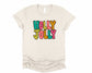 Wholesale Holly Jolly Graphic Tee - Grey