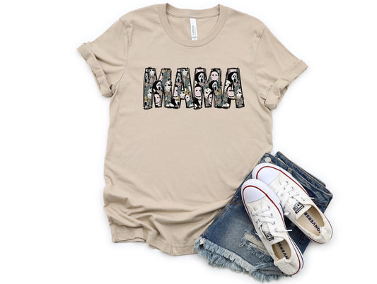 Wholesale Horror Mama Graphic Tee - Tan