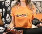 Wholesale Horror Pac Man Graphic Tee - Burnt Orange