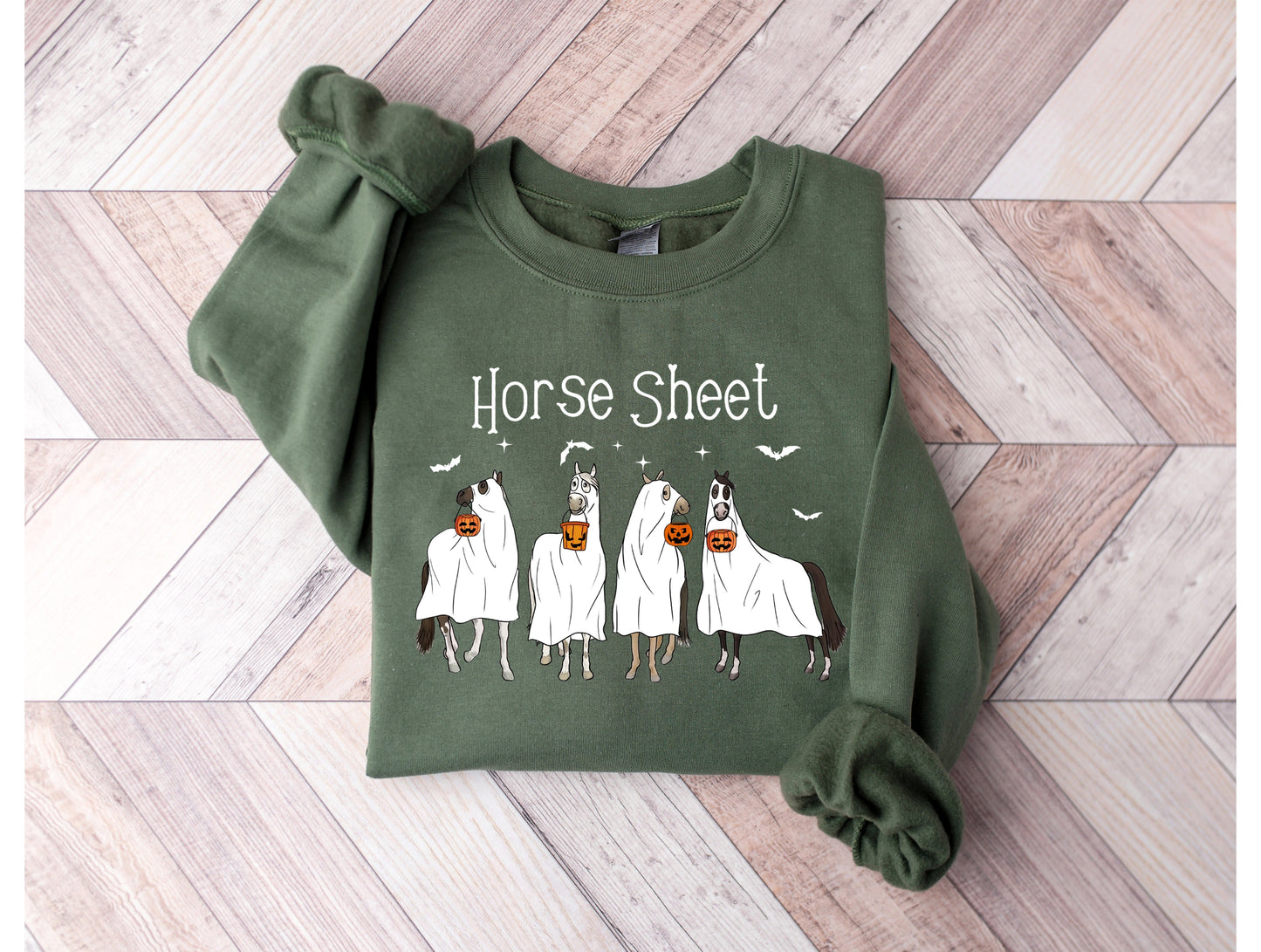 Wholesale Horse Sheet - Olive Sweatshirt