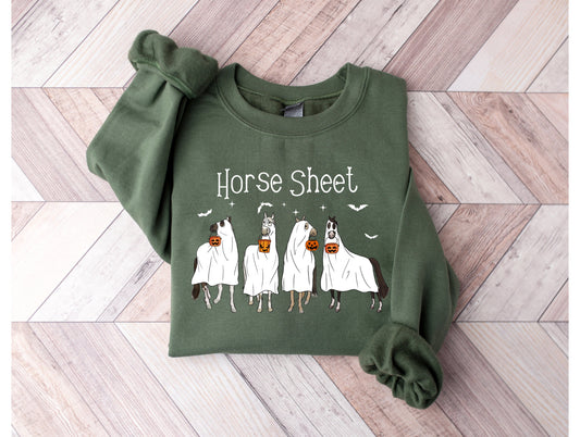 Wholesale Horse Sheet - Olive Sweatshirt